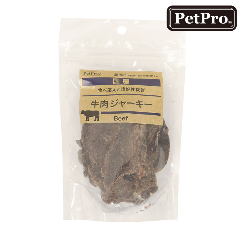 犬 おやつ 無添加 国産 日本製 ペットプロ 牛肉ジャーキー 47g