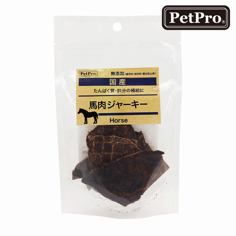 犬 おやつ 無添加 国産 日本製 ペットプロ 馬肉 ジャーキー 30g