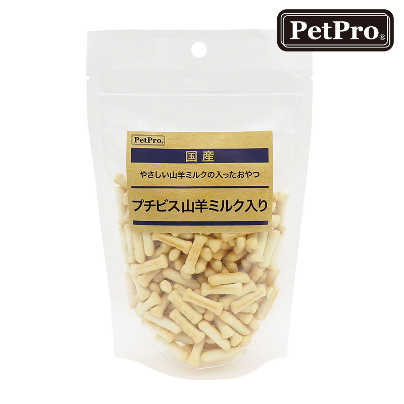 (賞味期限2026.04.末につき特価) 犬 おやつ 国産 日本製 ペットプロ プチビス 山羊ミルク入り 78g