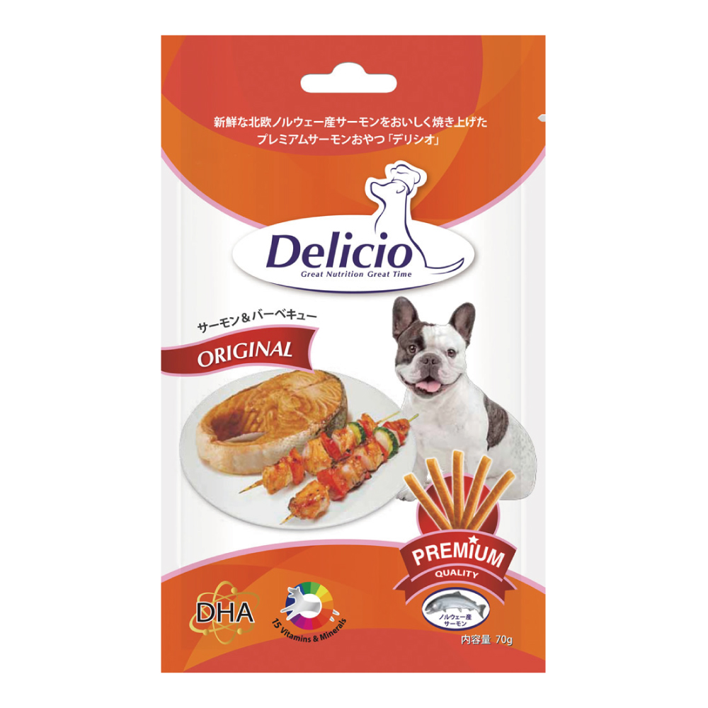 Delicio デリシオ おやつ サプリメント サーモン&バーベキュー 商品画像