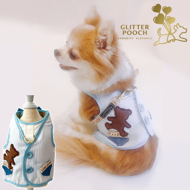 GLITTER POOCH BlueberryStripeSuit