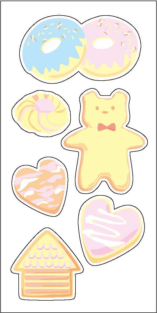 Reflector sticker 【クッキー】 反射 リフレクター ステッカー シール