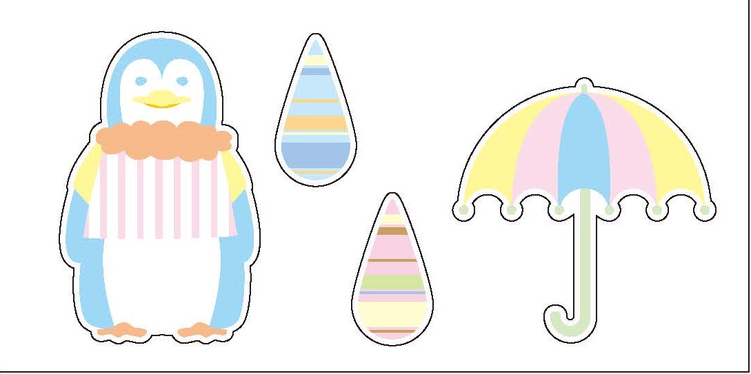 Reflector sticker 【ペンギン】 反射 リフレクター ステッカー シール