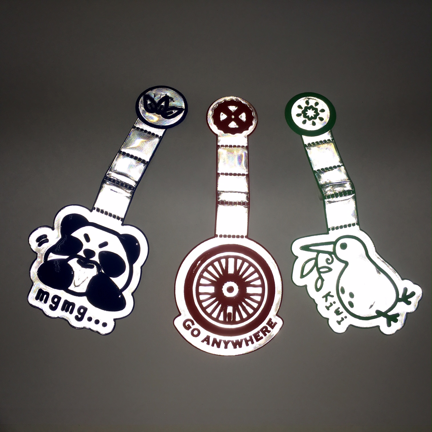 100個 アソート セット 反射 マグネットク リップ  リフレクター　送料無料