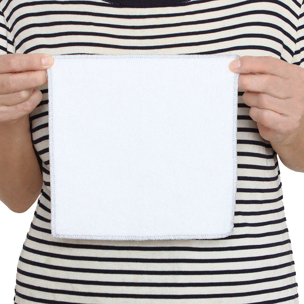 交通安全　反射付きミニタオル　綿100％