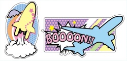 Reflector sticker 【乗り物】 反射シール リフレクター ステッカー