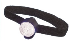 マジックテープで簡単装着　スーパークリップライト ストロング＋腕章 白