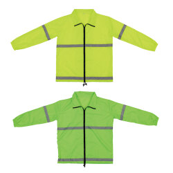 反射付き ウインドブレーカー セーフティージャケット地域 防犯 交通安全 見守り隊