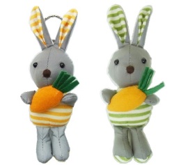 大人気　大きめ　反射マスコット　(リフレクター）　ぐりぷぺ　にんじんウサちゃん