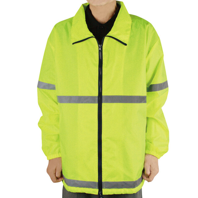 反射付き ウインドブレーカー セーフティージャケット地域 防犯 交通