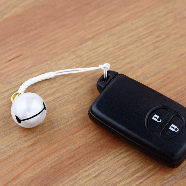 魔除け 反射 鈴 根付ストラップ キーホルダー