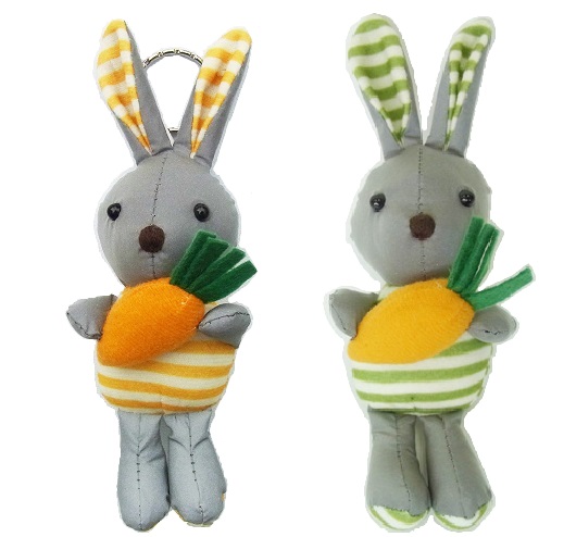 大人気 大きめ 反射マスコット (リフレクター） ぐりぷぺ にんじんウサ