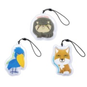 人気どうぶつ リフレクター ストラップ 反射 チベットスナギツネ ハシビロコウ マヌルネコ