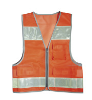 高品質 蓄光＆反射ワイドベスト 防犯 防災 消防団 自治会