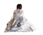 アルミ温熱シート 静音  アルミブランケット 簡易防寒具　【災害対策用品】