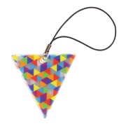 反射 カラフルトライアングルス トラップ キーホルダー