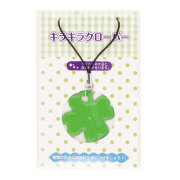 キラキラ クローバー ストラップ 反射 リフレクター