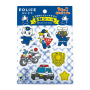 まもっこあにまるず反射シール パトカー・白バイ 警察官 反射 リフレクター ステッカー シール