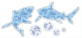 Reflector sticker 【海2】 反射シール リフレクター ステッカー