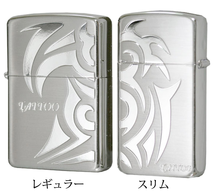 Zippo ジッポー タトゥーペア 銀サテーナ
