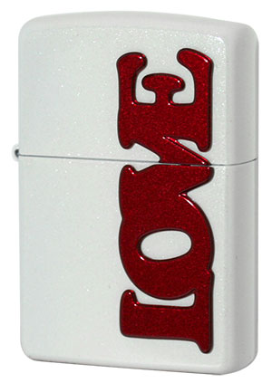 Zippo ジッポー LOVE ホワイト メール便可