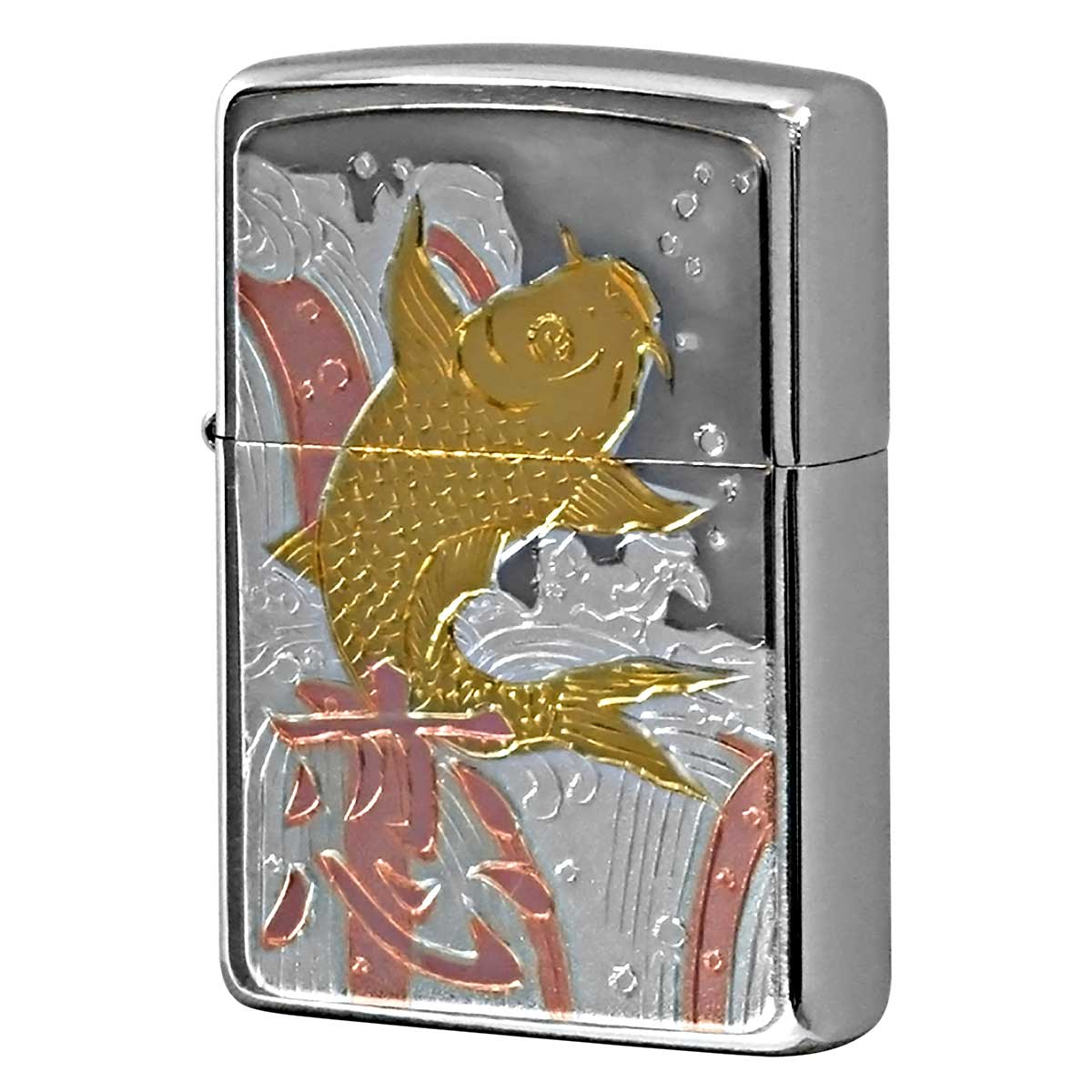 Zippo ジッポー 彫金漢字シリーズ 恋 電鋳板 63290698 メール便可