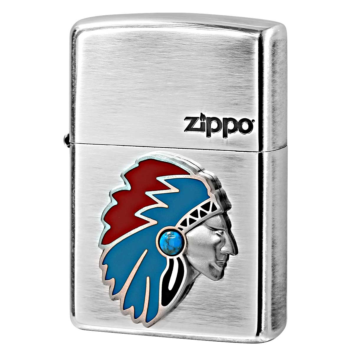 Zippo ジッポー ネイティブアメリカン メタル Native Americans Metal 銀いぶし 63500198