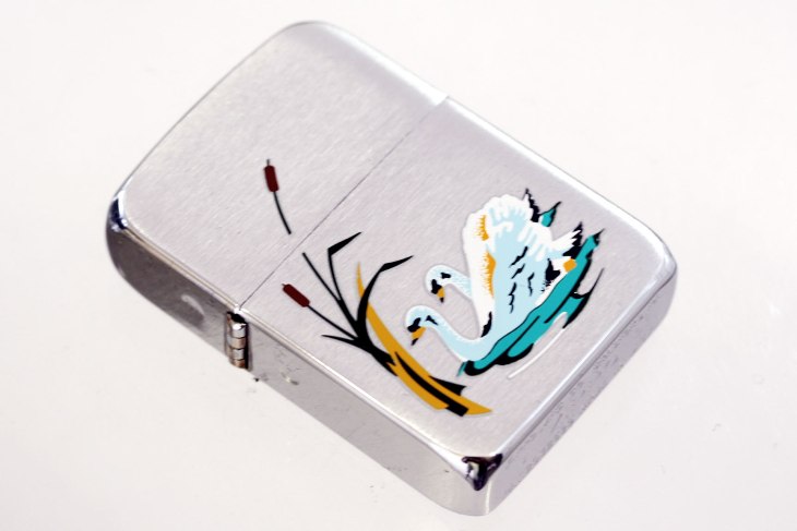 Zippo ジッポー 絶版・2001年製造 SWAN 白鳥 ＃R-112 メール便可