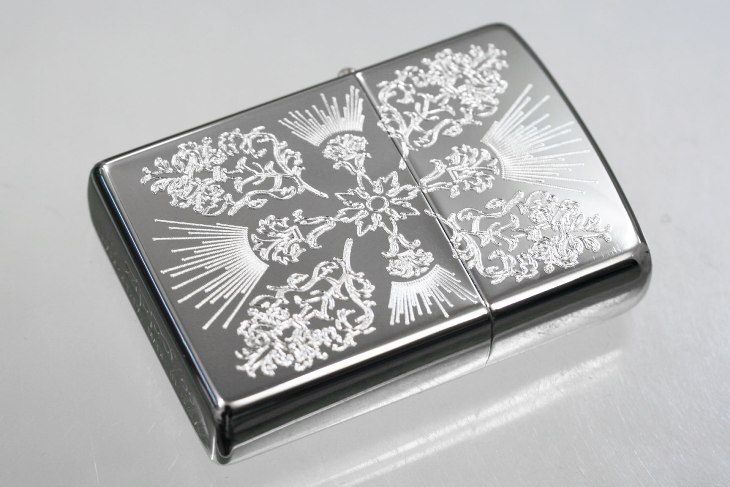 Zippo ジッポー 絶版・2005年製造 ベネチアン柄 両面彫刻 ＃200SL-D