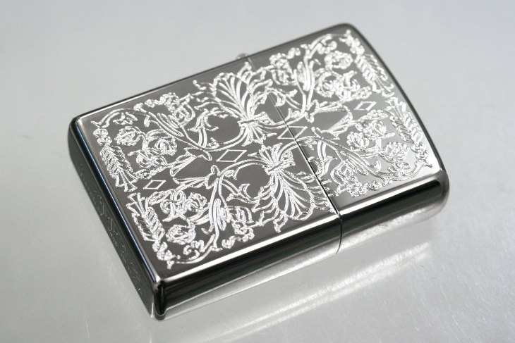Zippo ジッポー 絶版・2005年製造 ベネチアン柄 両面彫刻 ＃200SL-C