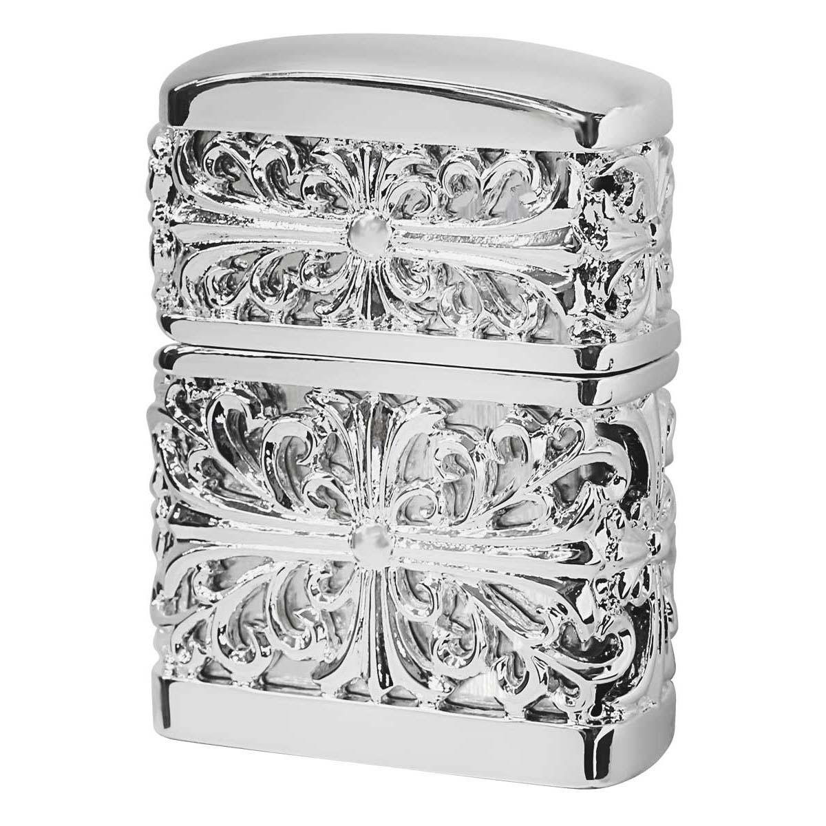 Zippo ジッポー クロス 十字架 メタル ジャケット 銀メッキ Metal Jacket CROSS 2NMJ-CRO20