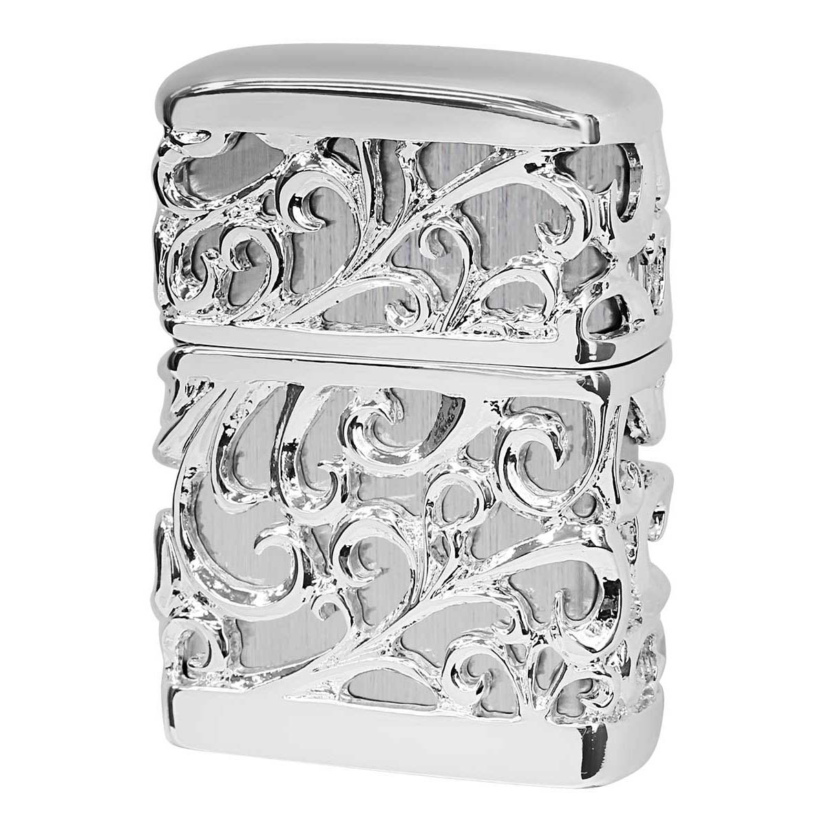 Zippo ジッポー アラベスク 唐草 メタル ジャケット 銀メッキ Metal Jacket ARABESQUE 2NMJ-DEVIL20