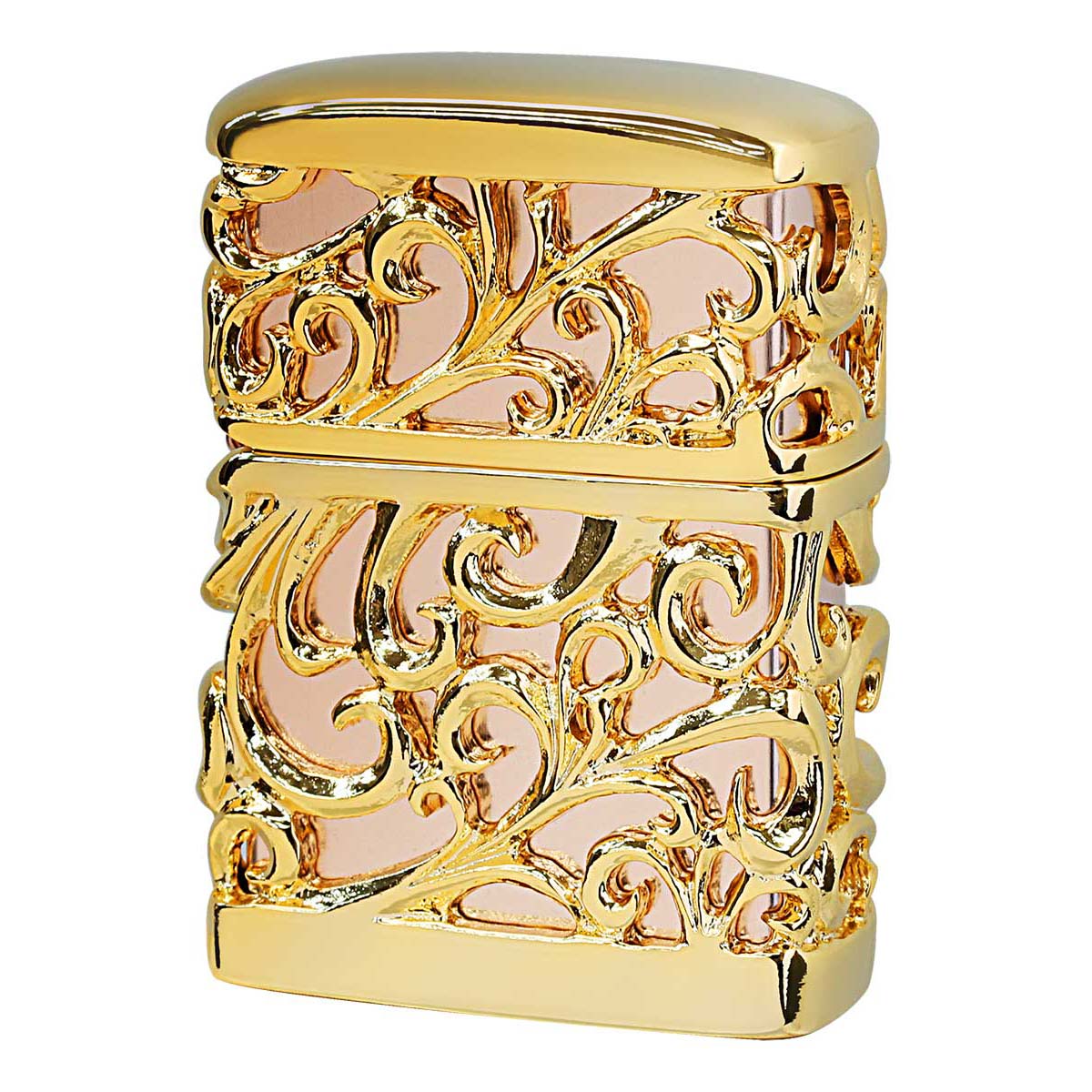 Zippo ジッポー アラベスク 唐草 メタル ジャケット ピンクゴールドメッキ Metal Jacket ARABESQUE 2PMJ-DEVIL20