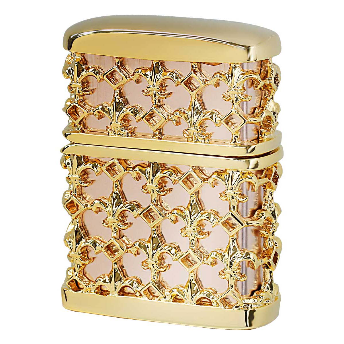 Zippo ジッポー ユリ メタル ジャケット ピンクゴールドメッキ Metal Jacket YURI 2PMJ-YURI20