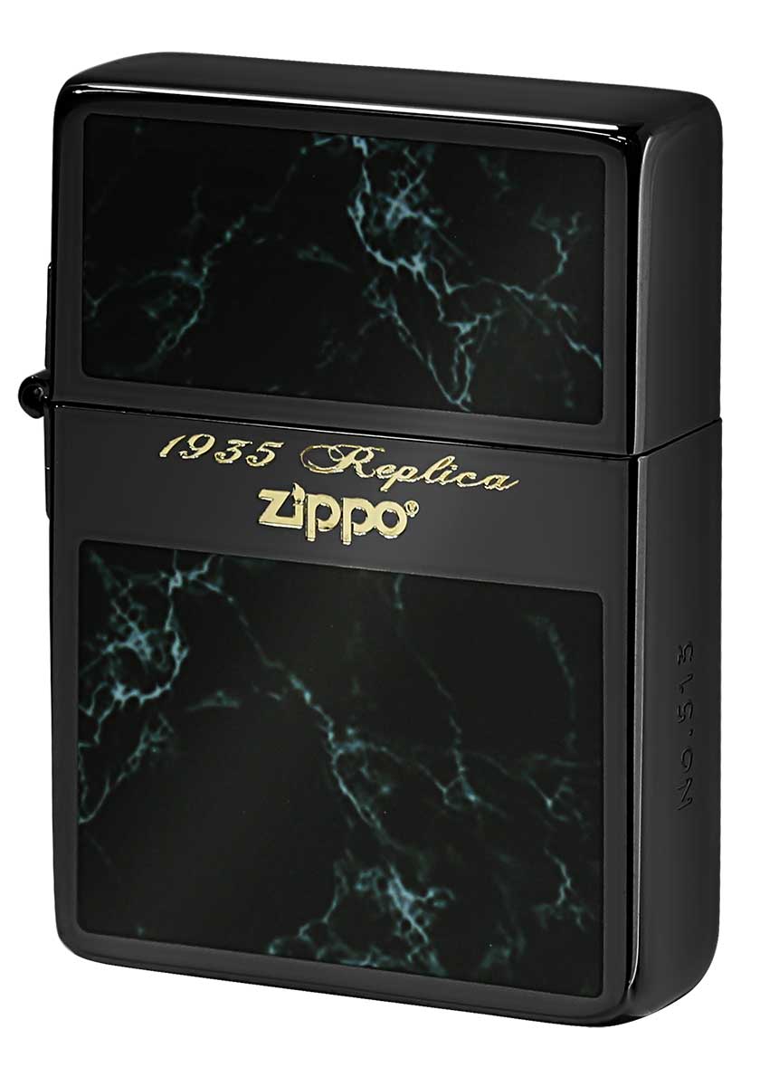 Zippo ジッポー 1935レプリカ Black Marble ブラック マーブル 35MB-BB