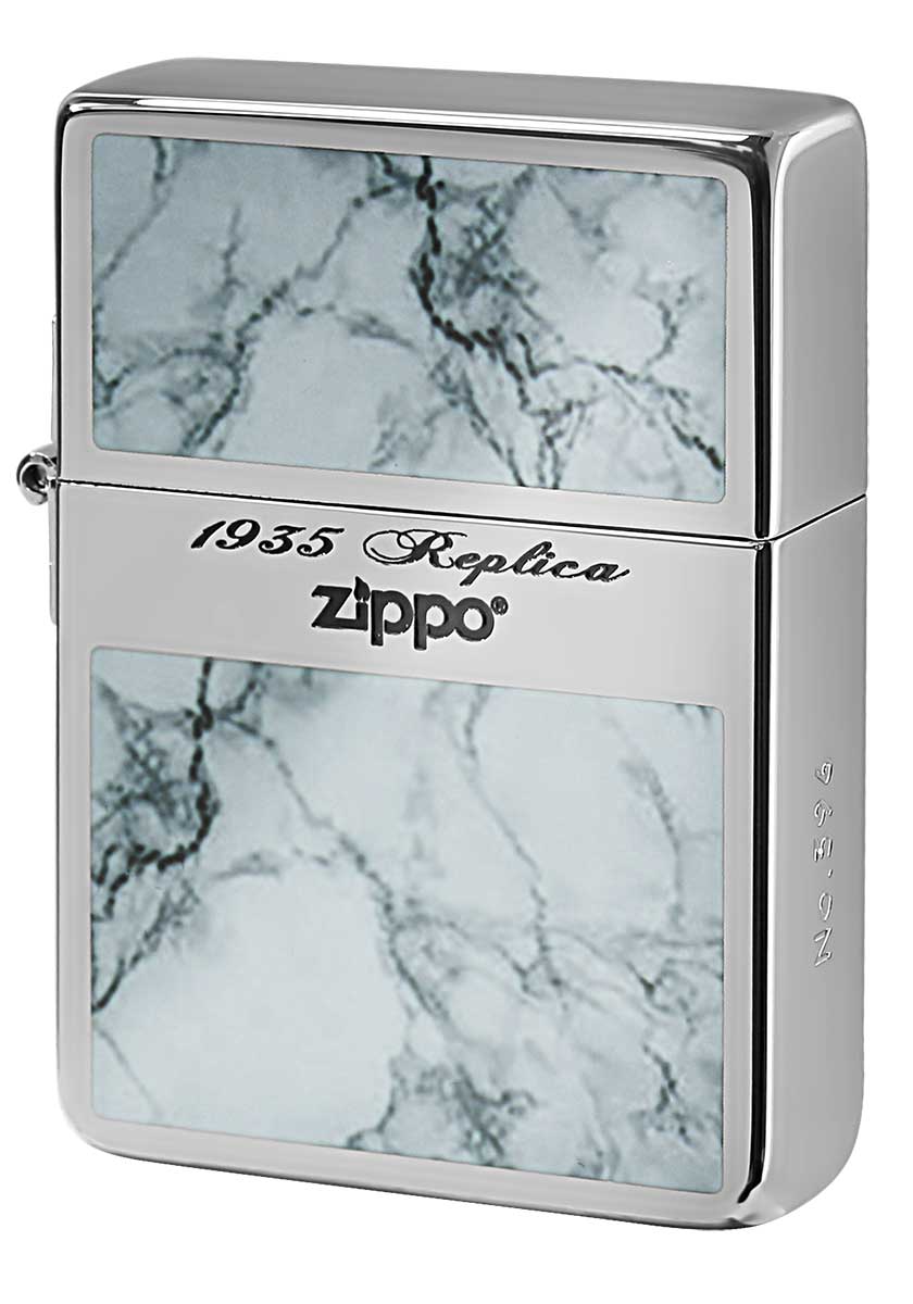 Zippo ジッポー 1935レプリカ Silver Marble シルバー マーブル 35MB-SW