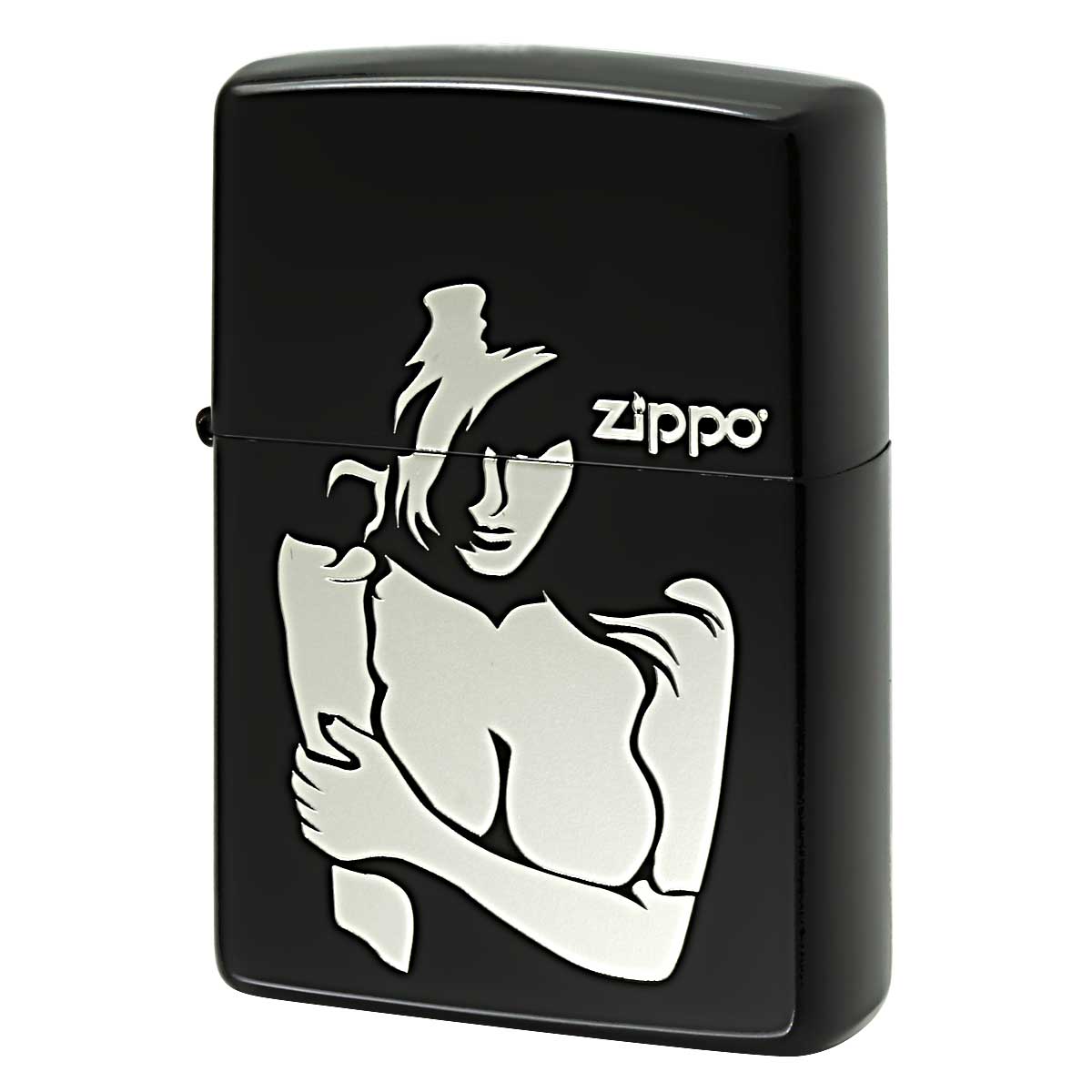 Zippo ジッポー セクシー レディ ガール バスト SEXY GIRL ブラックマット シルバー BST_MBKS