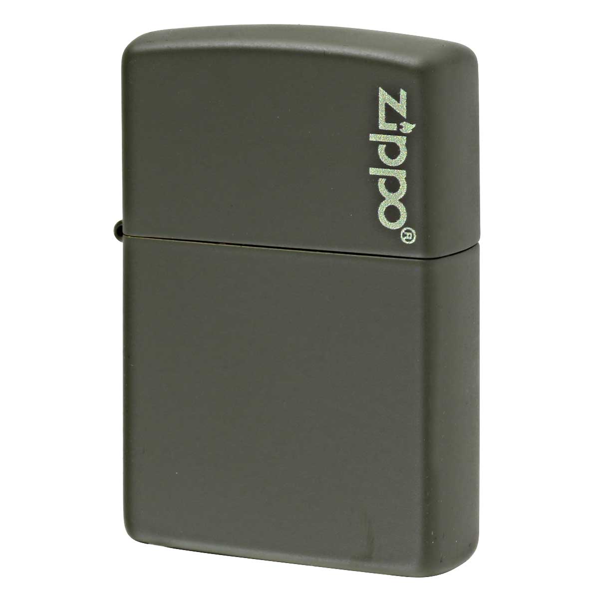 Zippo ジッポー グリーン マット ジッポ ロゴ Green Matte Zippo Logo 221ZL メール便可
