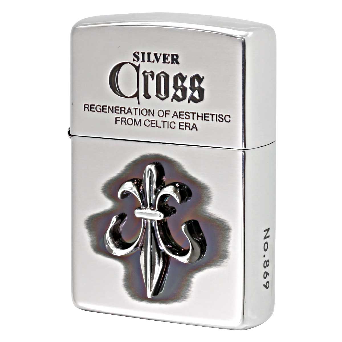 Zippo ジッポー クロス 十字架 メタル 純銀メタル いぶし仕上げ Cross Metal CRS-N メール便可