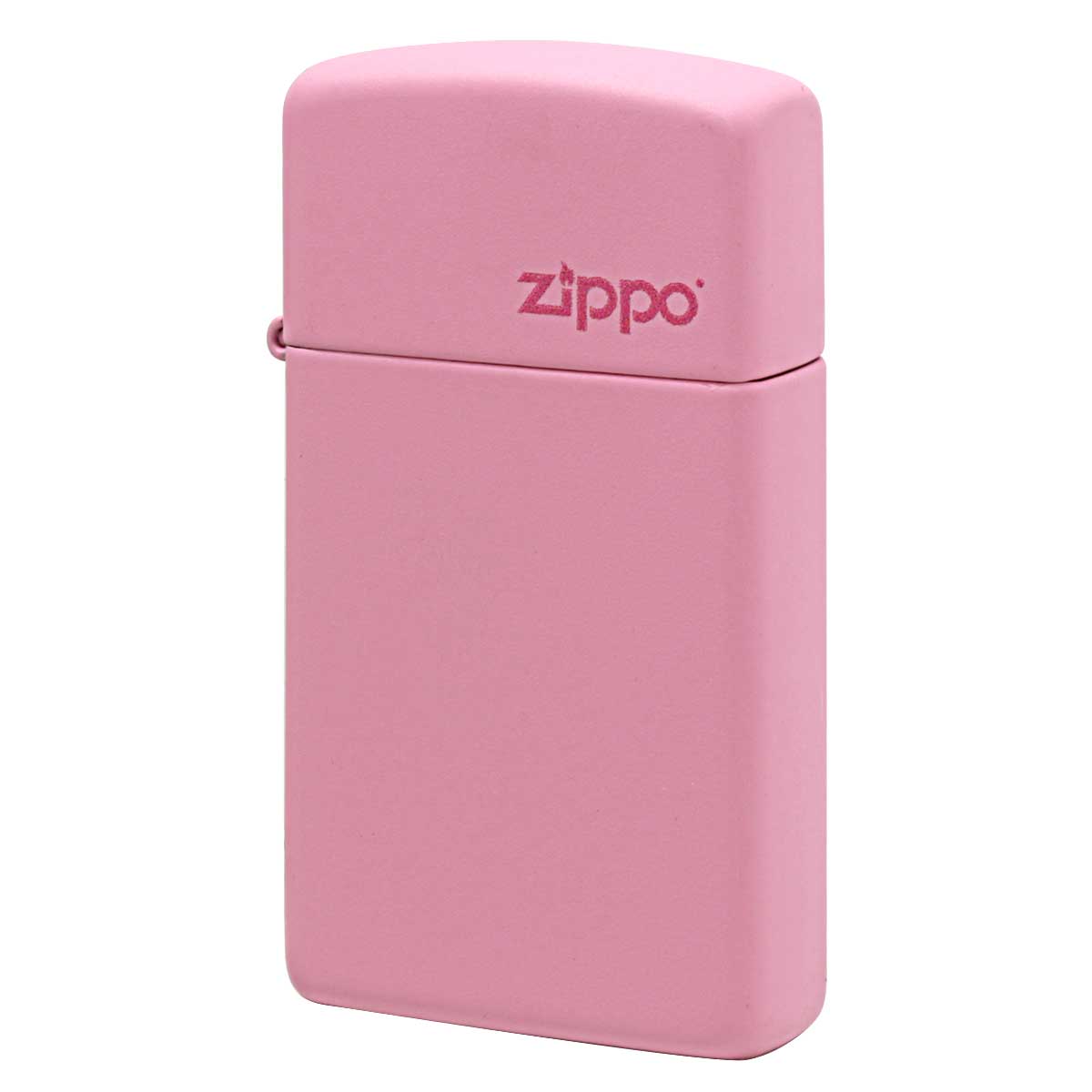 Zippo ジッポー スリム ピンク マット ジッポ ロゴ SLIM Pink Matte Zippo Logo 1638ZL メール便可