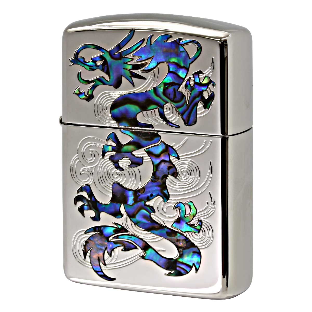 Zippo ジッポー アーマー ドラゴン シェル 龍 貝貼り 両面加工 ARMOR SHELL Dragon 162KB-RYSP