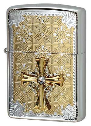 Zippo ジッポー クロス 十字架 メタル Cross Metal 20CMD-SG D メール便可