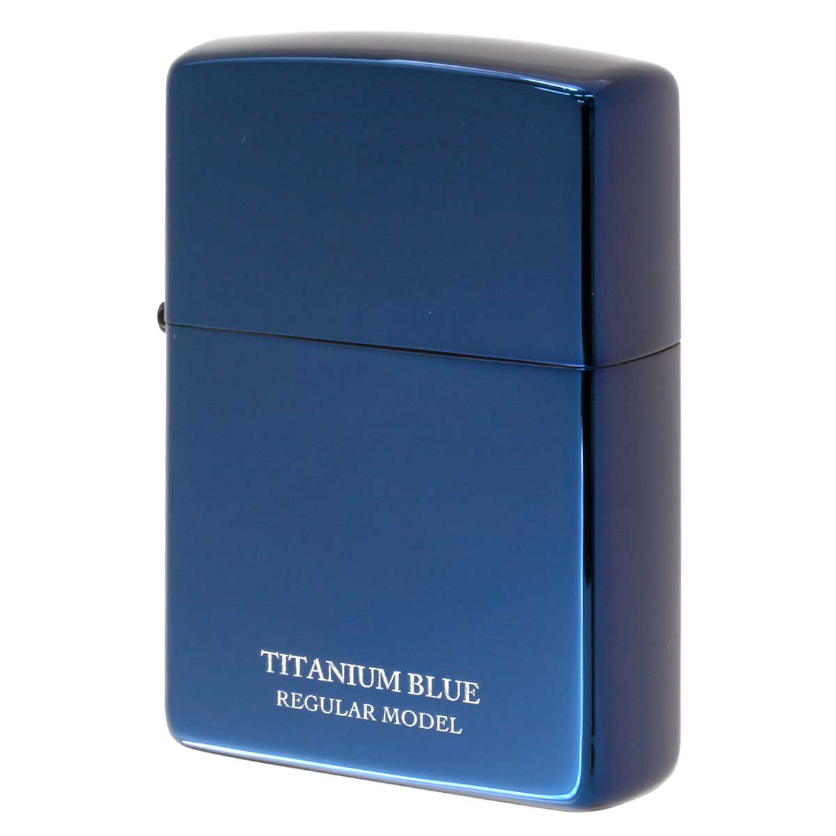 Zippo ジッポー レギュラー チタニューム ブルー ポリッシュ 鏡面 Titanium series  20-BLTT メール便可