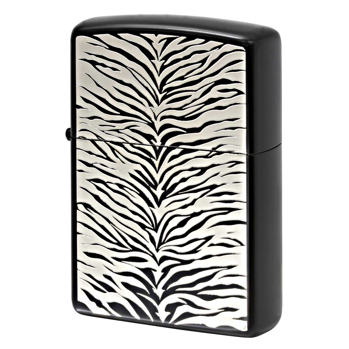 Zippo ジッポー タイガー アニマル柄 アニマルプッラネット 両面加工 ブラック ANIMAL PLANET TS-IBM 3 メール便可