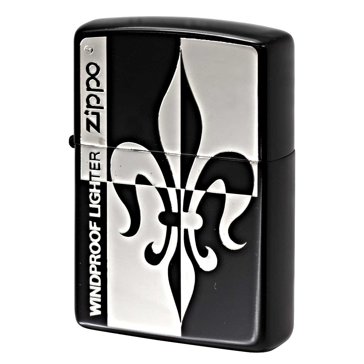 Zippo ジッポー ユリ ブラック シルバー アーバンゴシックスタイル Arban Gothic Style LLY-BN メール便可
