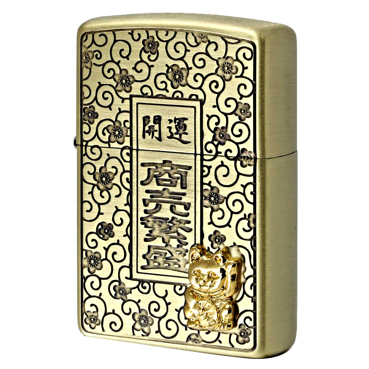 Zippo ジッポー 開運 ラッキー 幸運 招き猫 Lucky KM-BS メール便可