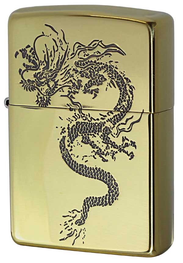 Zippo ジッポー 和柄 龍 Japanese pattern Dragon 2BS-WDR1 メール便可