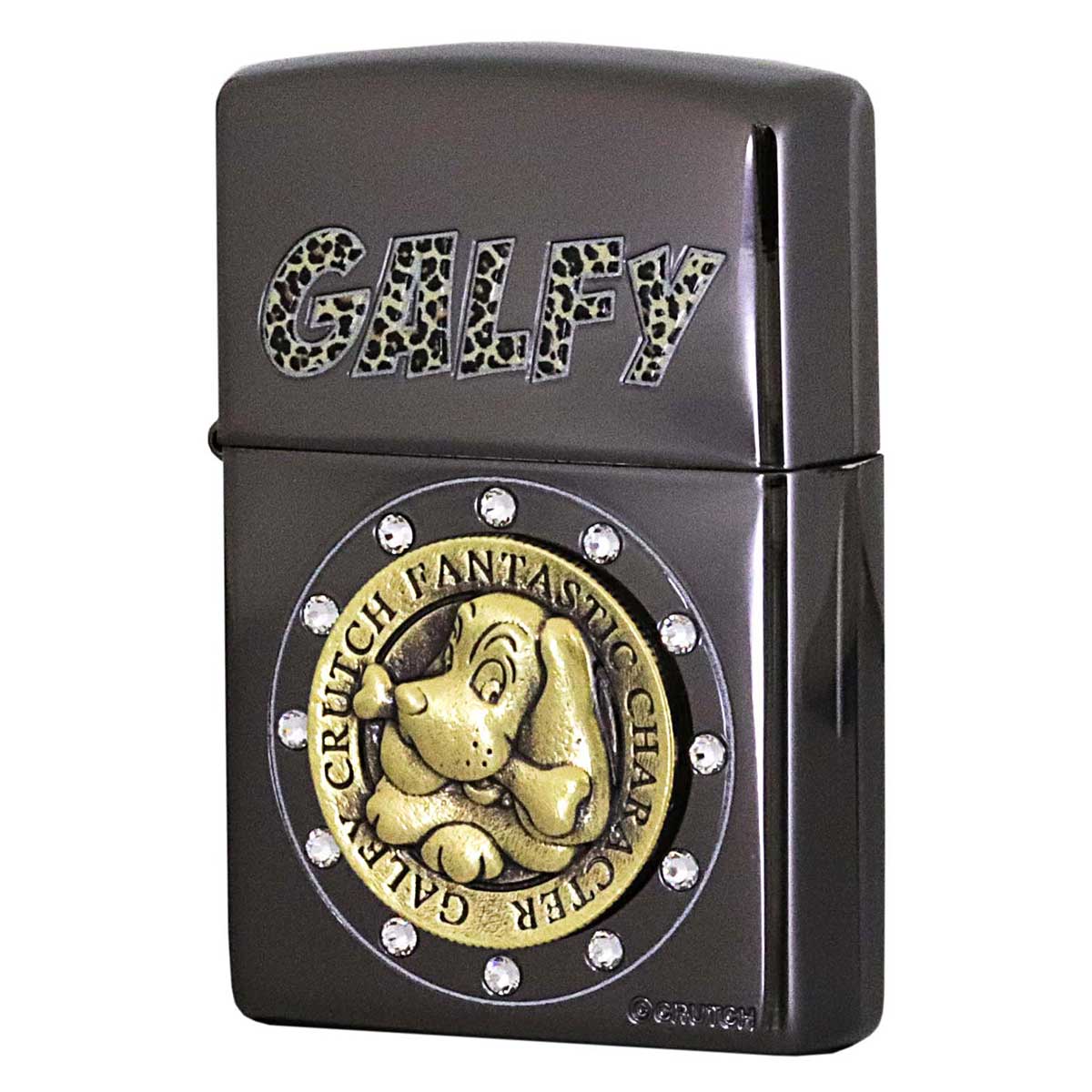 Zippo ジッポー GALFY 200 Metal Emblem Leopard Black ガルフィー メタル エンブレム レオパード ブラック G200-BK