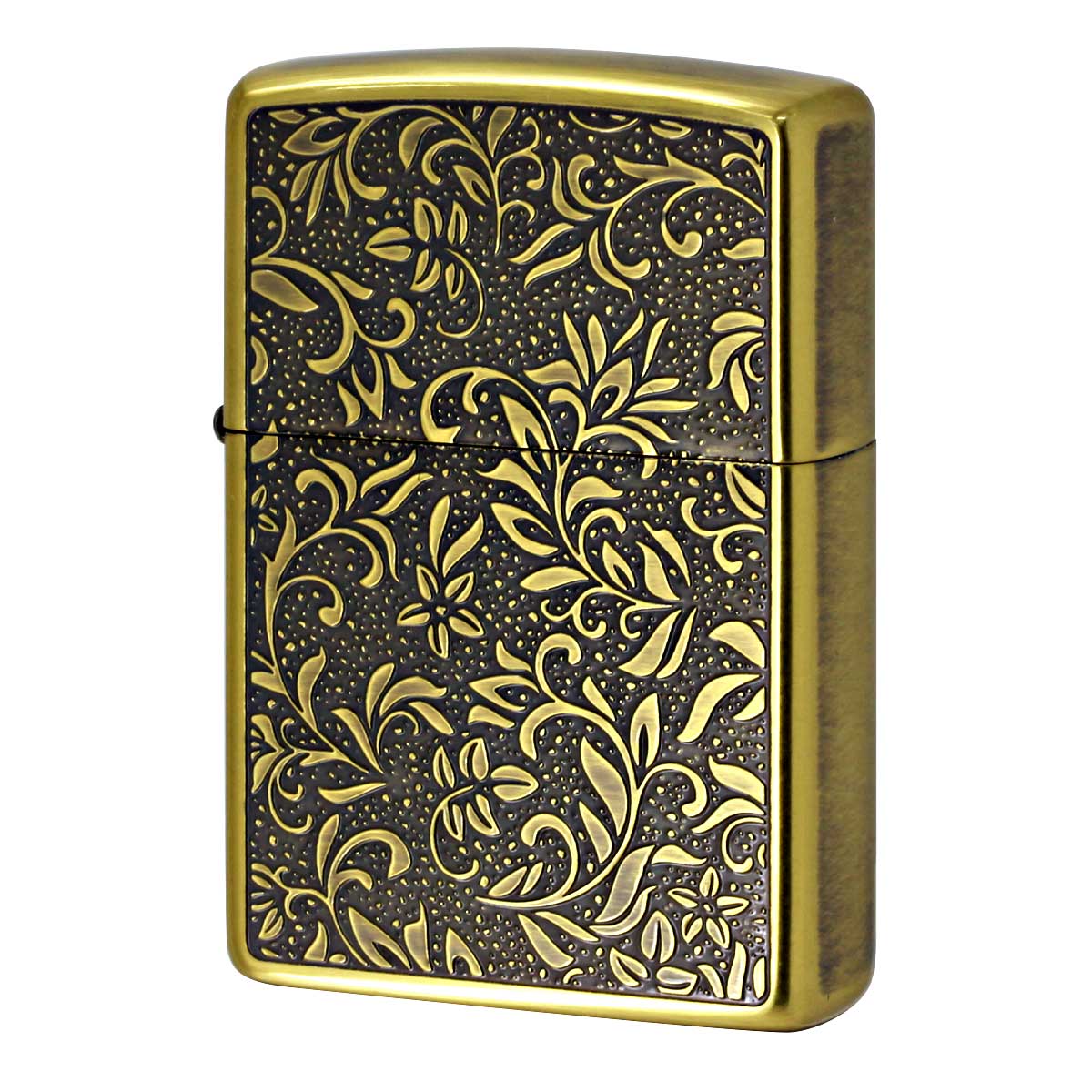 Zippo ジッポー アラベスク柄 両面 唐草 真鍮イブシ NK-KB メール便可