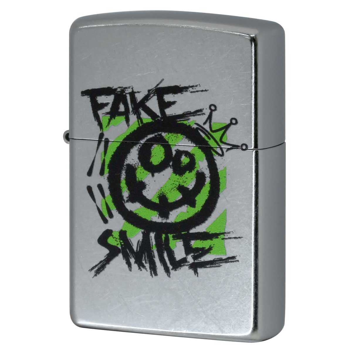 Zippo ジッポー 作り笑い フェイク スマイル プリント 加工 FAKE SMILE ＃207 Emboss printing  EP-KG メール便可